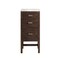 James Martin Vanities Addison 15in Base Cabinet, Mid-Century Acacia w/ 3 CM Eternal Jasmine Pearl Quartz Top E444-BC15-MCA-3EJP - alternate 1